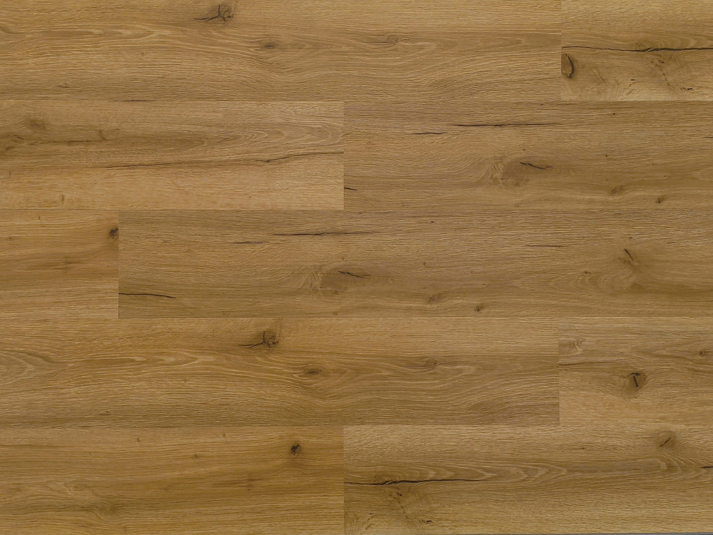 Lantai SPC Butir Kayu Coklat Muda 7,25×48