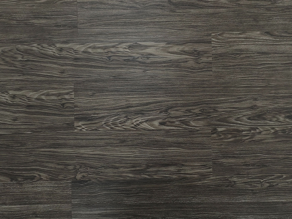 Lantai LVT Kayu Abu-abu Tua 6×36