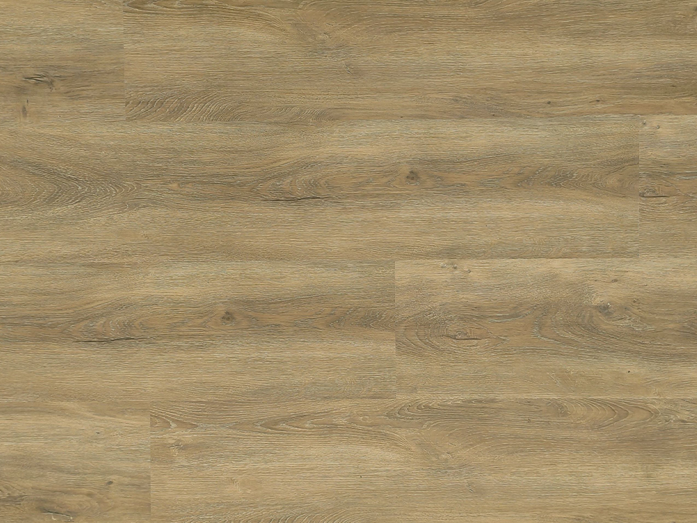 Lantai SPC Butir Kayu Coklat Abu-abu Muda 9×48