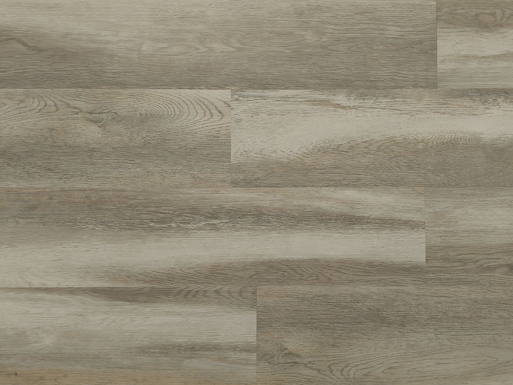 Lantai SPC Butir Kayu Abu-abu Muda 7×60