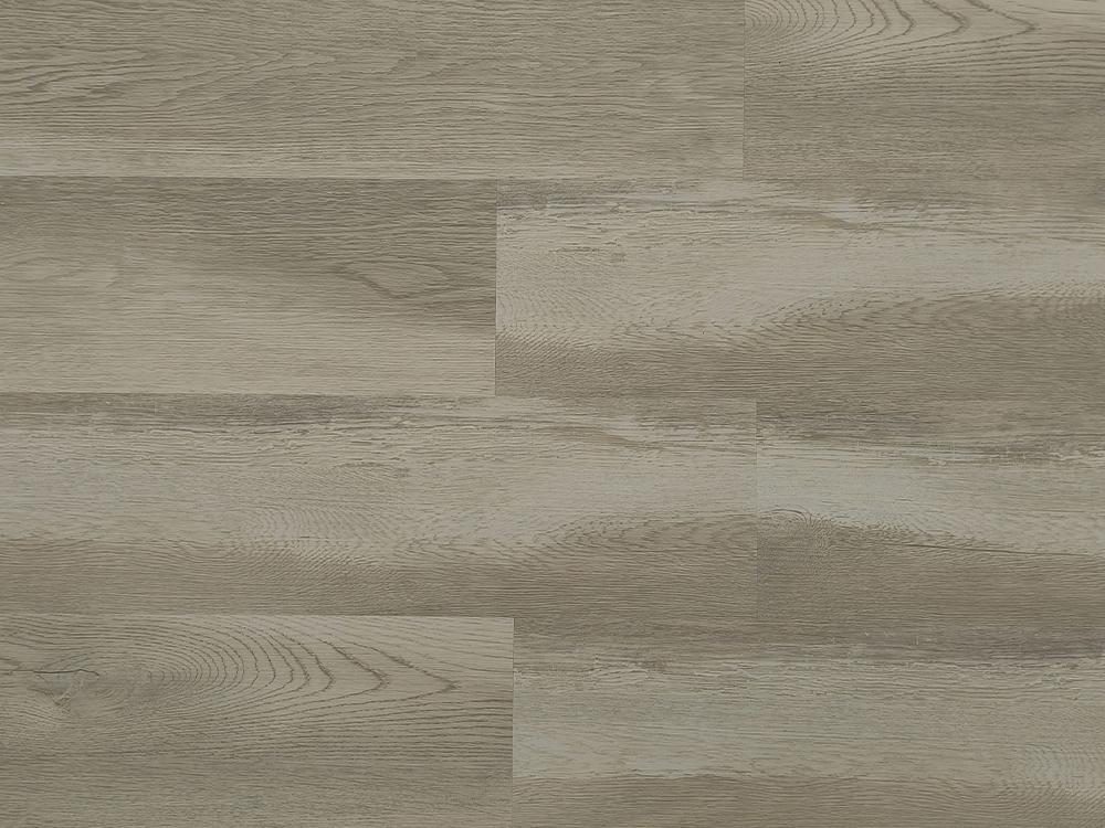 Lantai SPC Serat Kayu Abu-abu Krem Muda 7×60