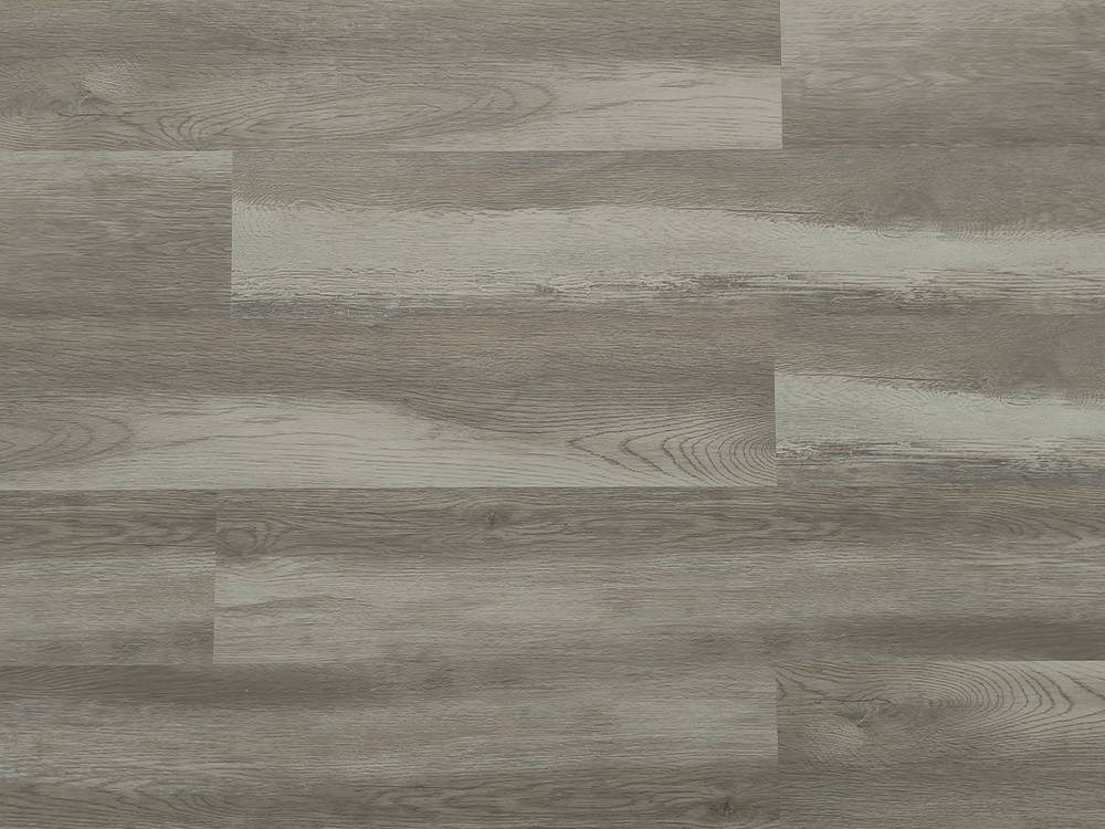 Lantai SPC Serat Kayu Abu-abu Tua 7×60