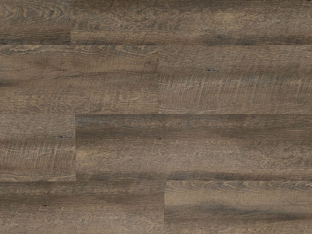 Lantai WPC Butir Kayu Coklat Tua 9×48