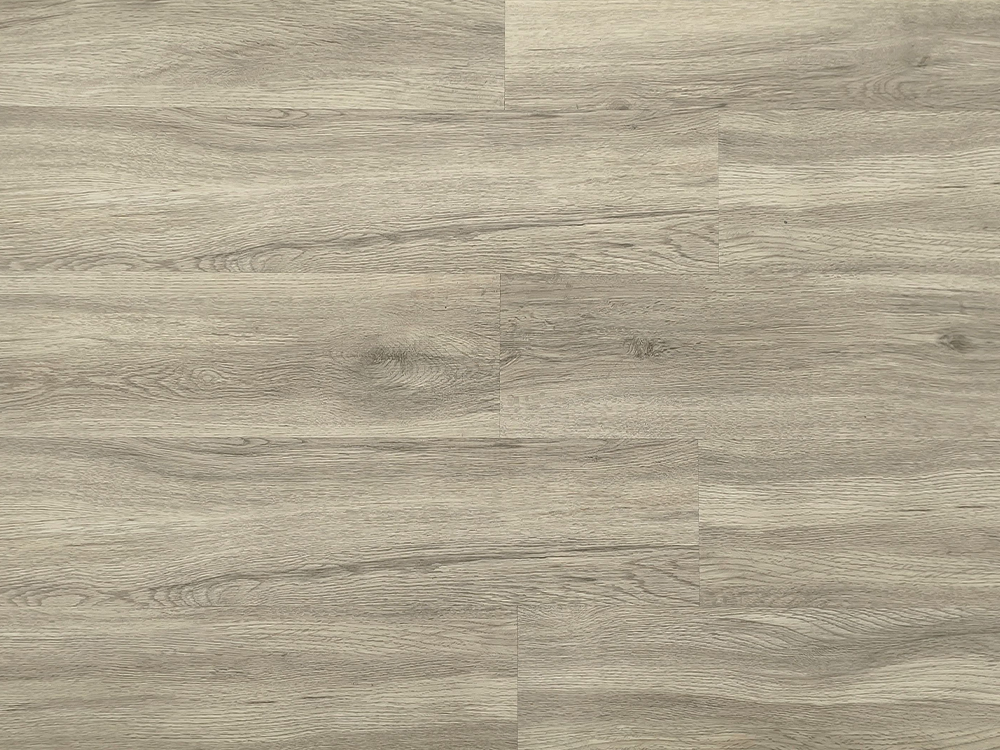 Lantai SPC Butir Kayu Abu-abu Muda 7,25×48
