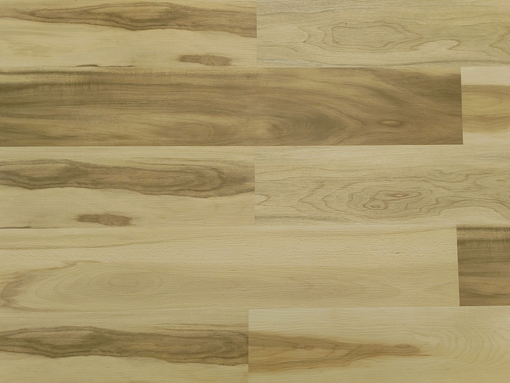 Lantai SPC Butir Kayu Krem Muda 7,25×48