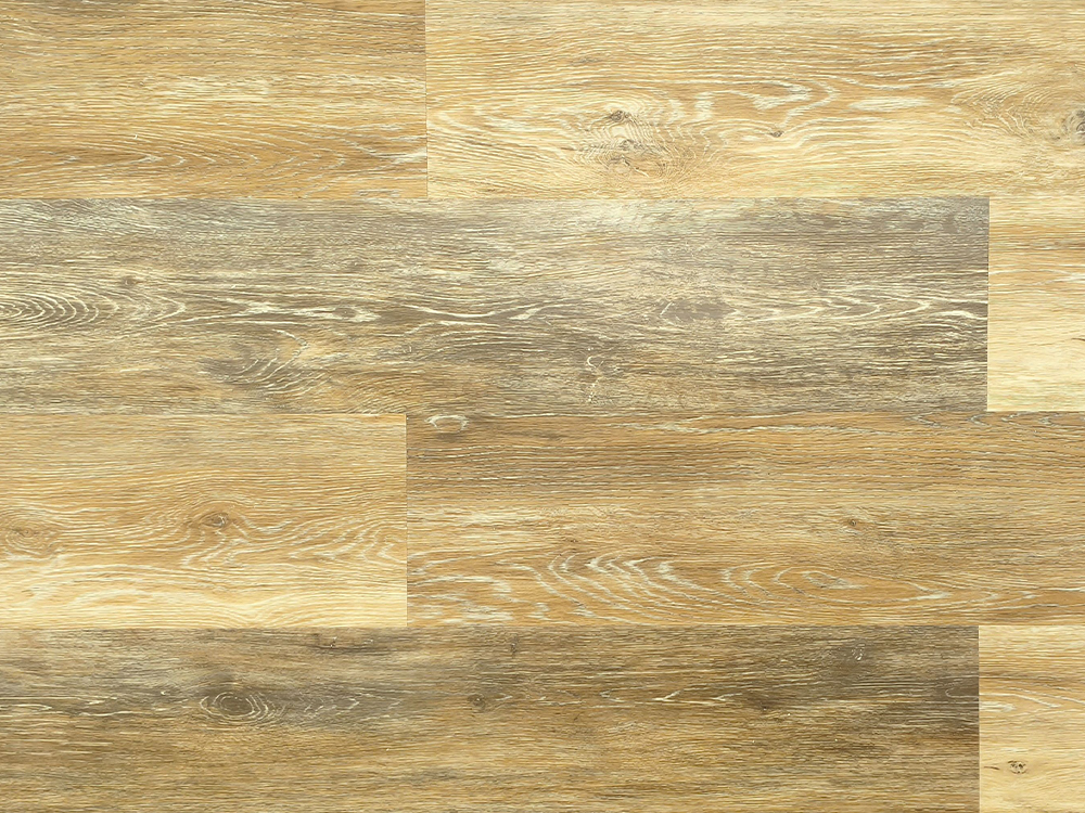 Lantai SPC Butir Kayu Coklat Muda 7,25×48