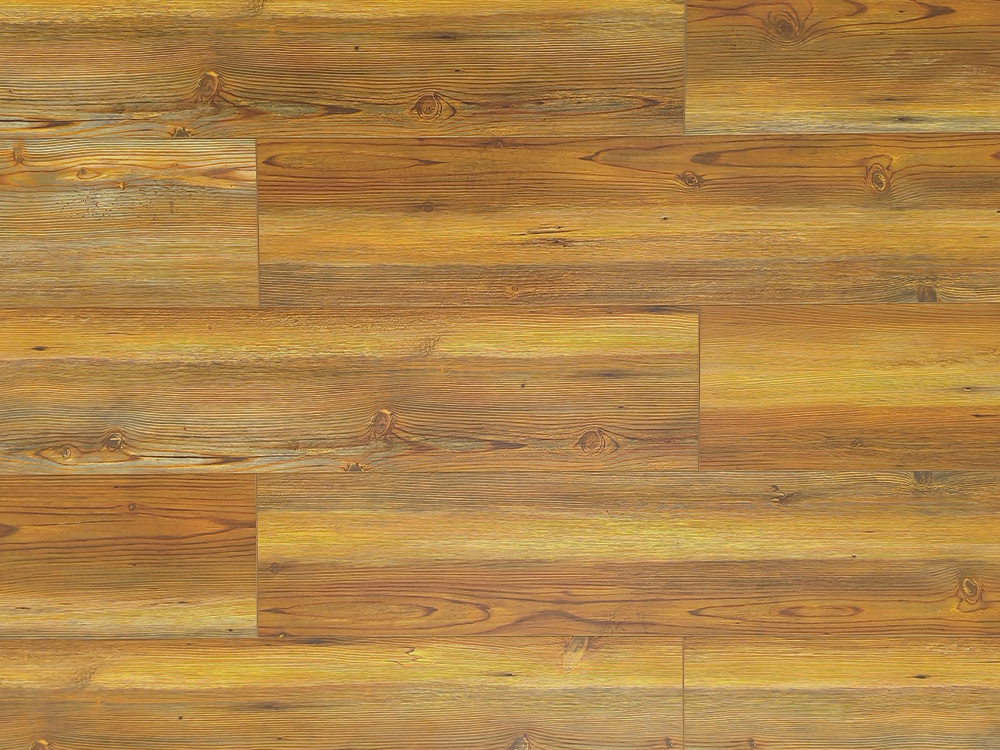 Lantai SPC Butir Kayu Kuning Hangat 7,25×48