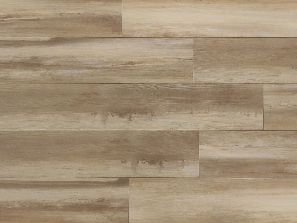 Lantai SPC Butir Kayu Krem Muda 7,25×48