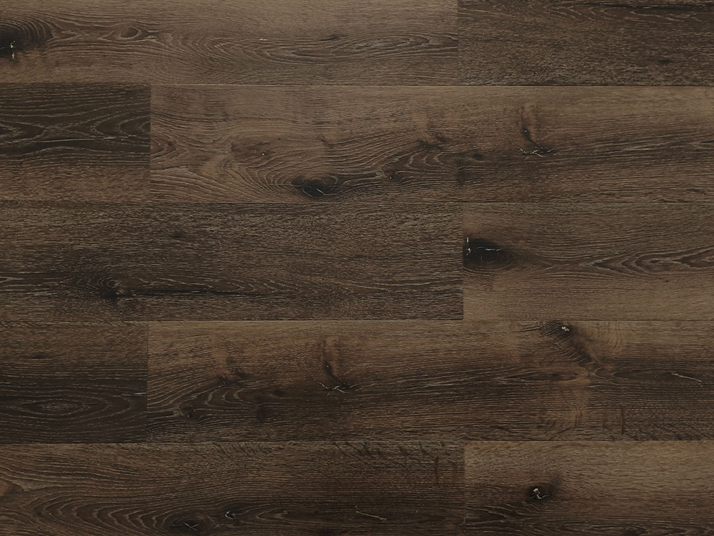 Lantai WPC Butir Kayu Coklat Tua 7×48